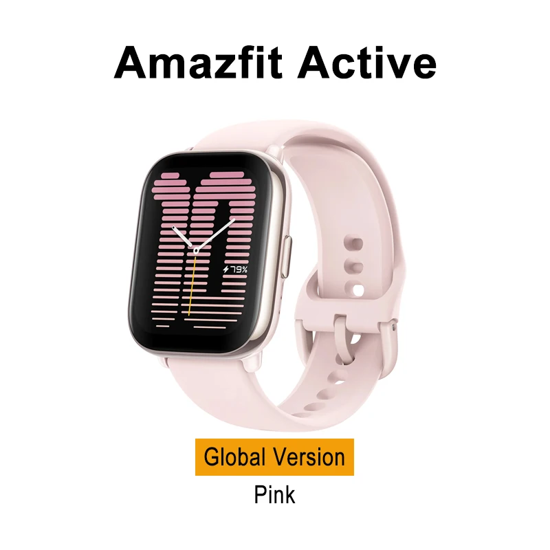 Фото Глобальная версия умных часов Amazfit Active 42 мм с 5 спутниковыми системами позиционирования, 14-дневным временем автономной работы, совместимые с Android и iOS. №1