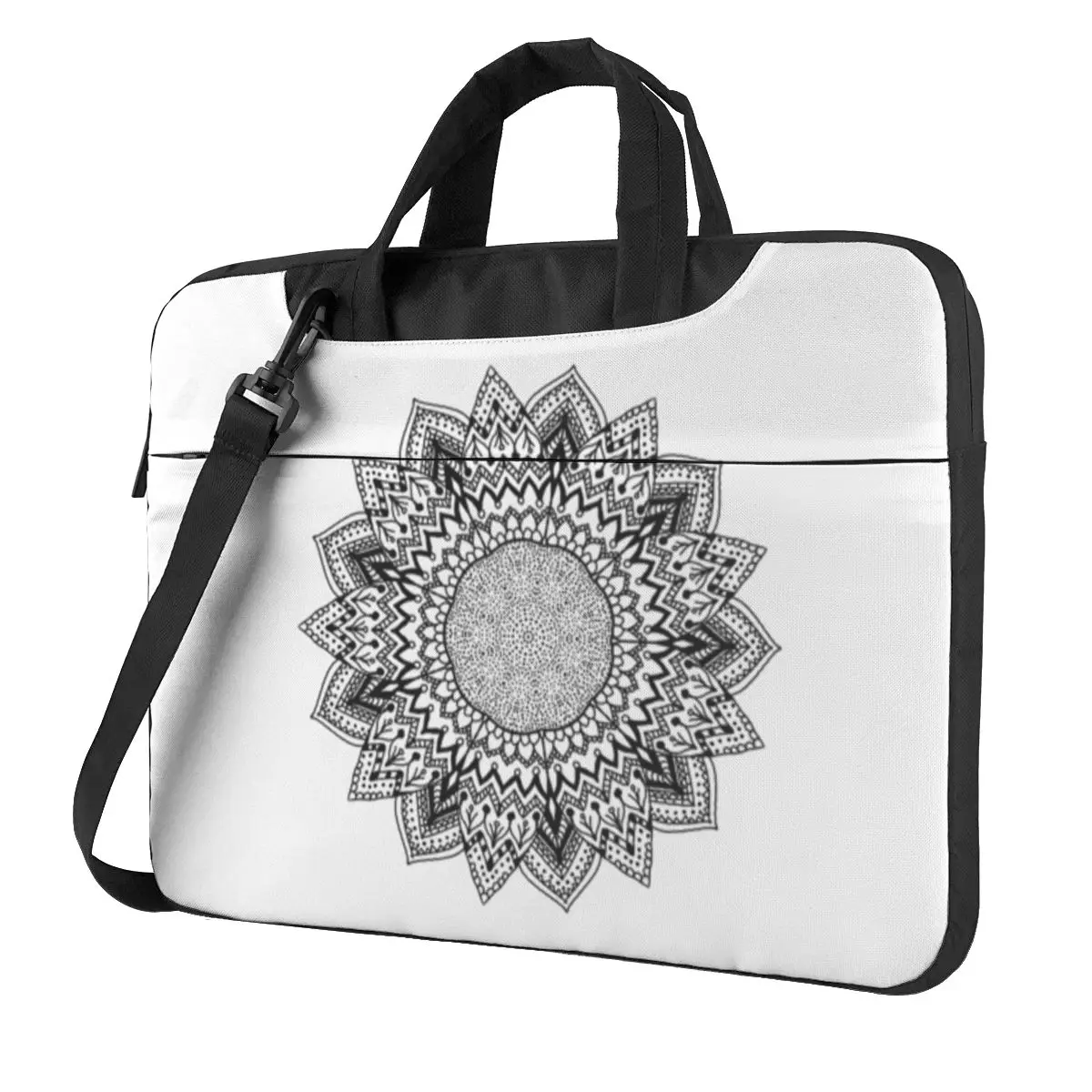 

Sunflower Mandala Pizza Laptop Bag Foods for fast paced life For Macbook Air Pro Acer Dell 15.6 Case Travelmate Waterproof Pouch