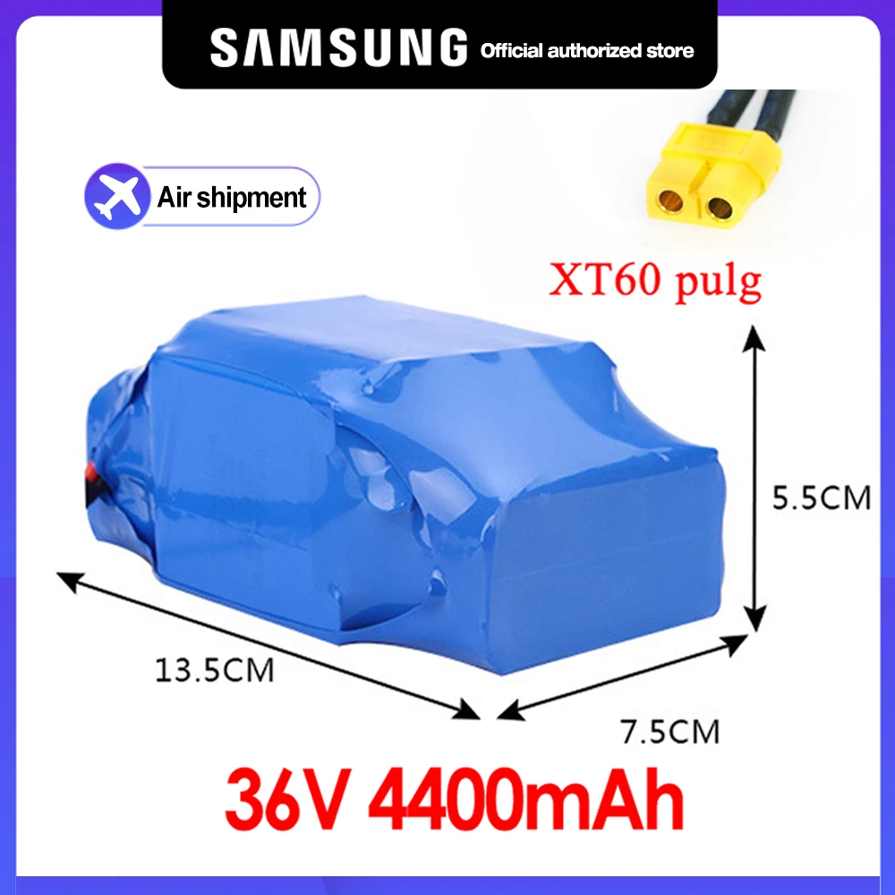 

Original 36V Battery Pack 4400mAh 4.4ah Rechargeable Lithium Ion Battery for Electric Self Balancing Scooter HoverBoard Unicycle