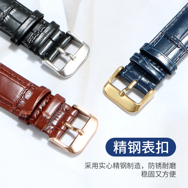 Фото BRETA изогнутый ремешок из воловьей кожи для Rossini GP VC Bregue-t Ulysse Nardin, синий ремешок для часов, аксессуары 19 мм 20 мм 21 мм 22 мм №4