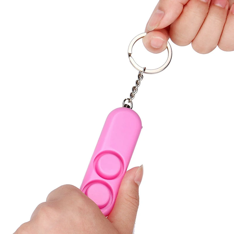 

Anti-rape Device Double Horn Alarm 120dB Loud Alert Attack Panic Safety Personal Security Keychain Anti-rape Device