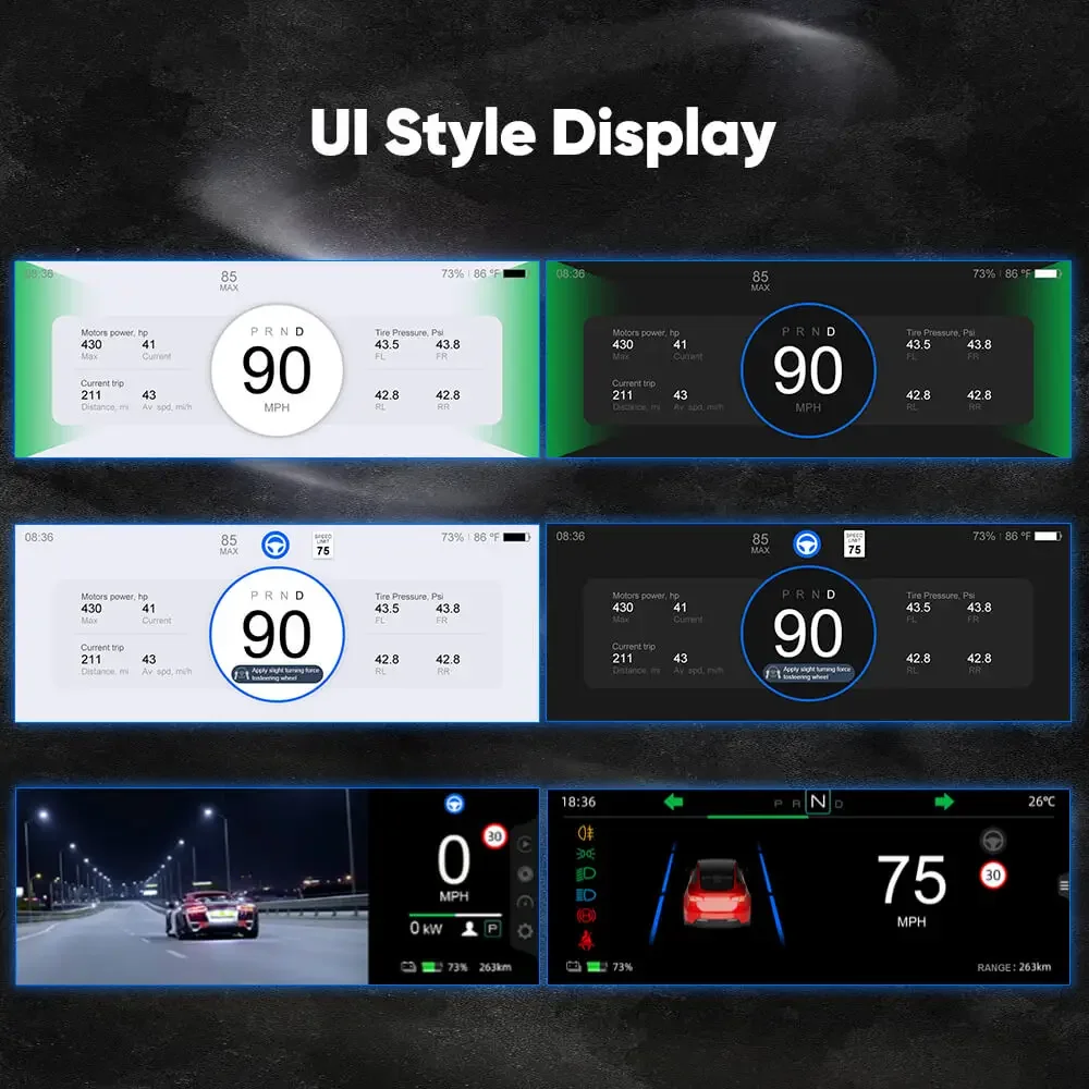 Фото TSLAccessories 6,86 ''приборная панель Carplay для Tesla Model 3 2017-2019 F68 сенсорный экран Smart HD дисплей автомобильный HUD приборная панель №4