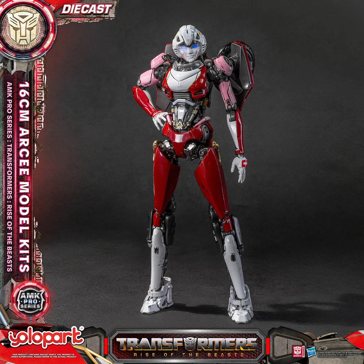 Фото HIPLAY Yolopark Mecha Arcee AMK PRO Series Transformers: Восхождение зверей, предварительно собранные модели для сборки №5