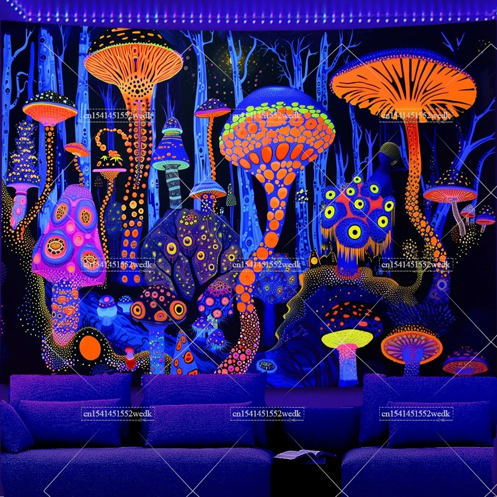 

Гобелен FFO Blacklight с грибами