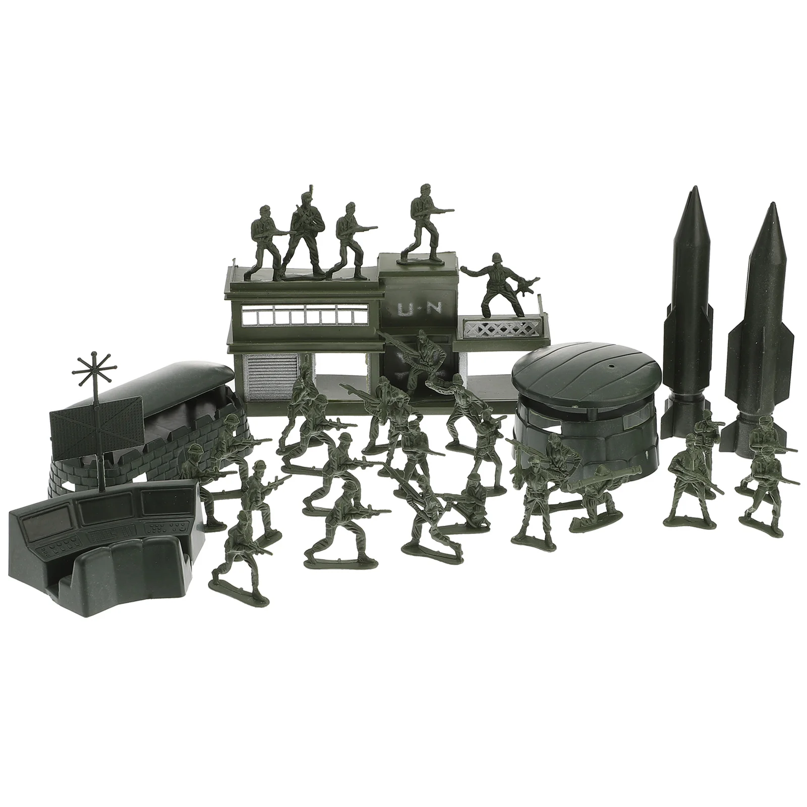 

56pcs Soldier Model Toys Funny Men Model Soldiers Playset Action Figures for Kids Children Play Birthday Party Favors Army