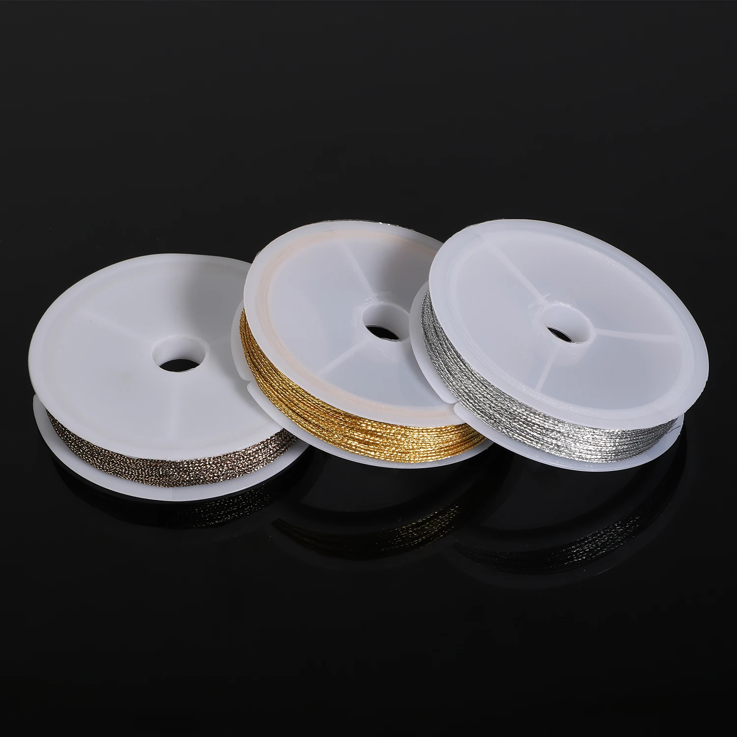 1 рулон 10 метров 0 4 мм шнур для бисероплетения проволока нить блестящие нитки