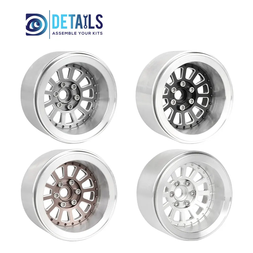 Детали для хобби со смещением-10 мм алюминиевый обод 2 дюйма 1/10 RC Crawler SCX10 Pro TRX4 VS4-10