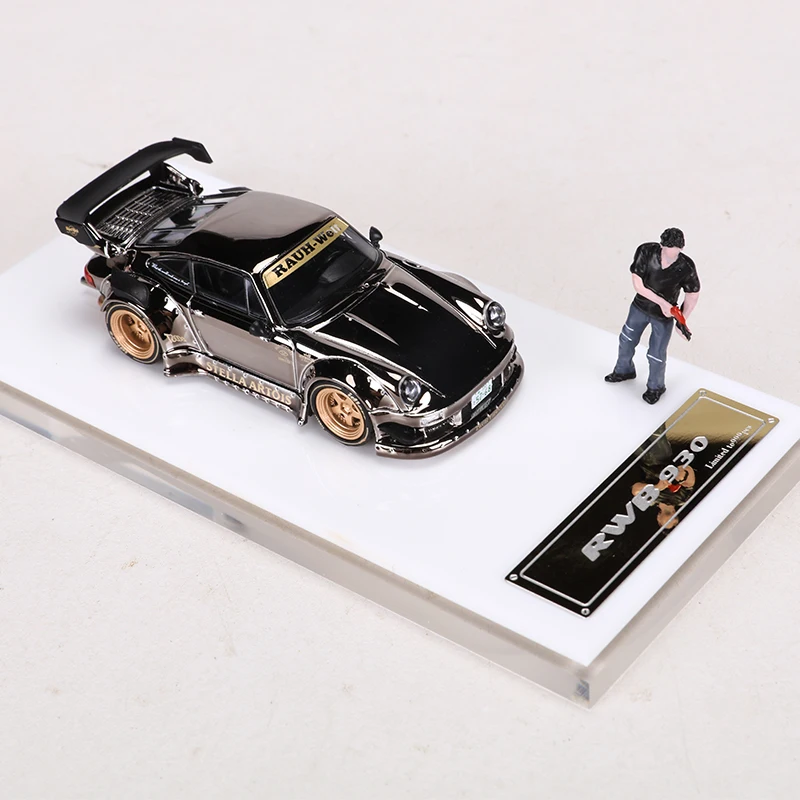 Звездная модель 1:64 RWB930 гальванический черный сплав автомобиля