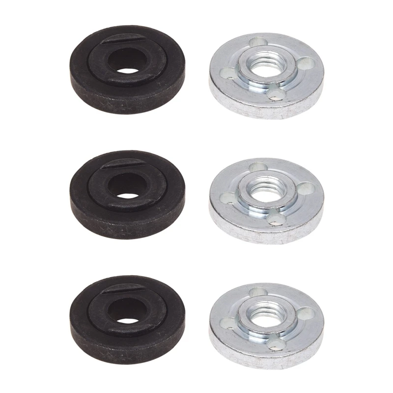 6Pcs Replacement Angle Grinder Part Inner Outer Flange For Makita 9523