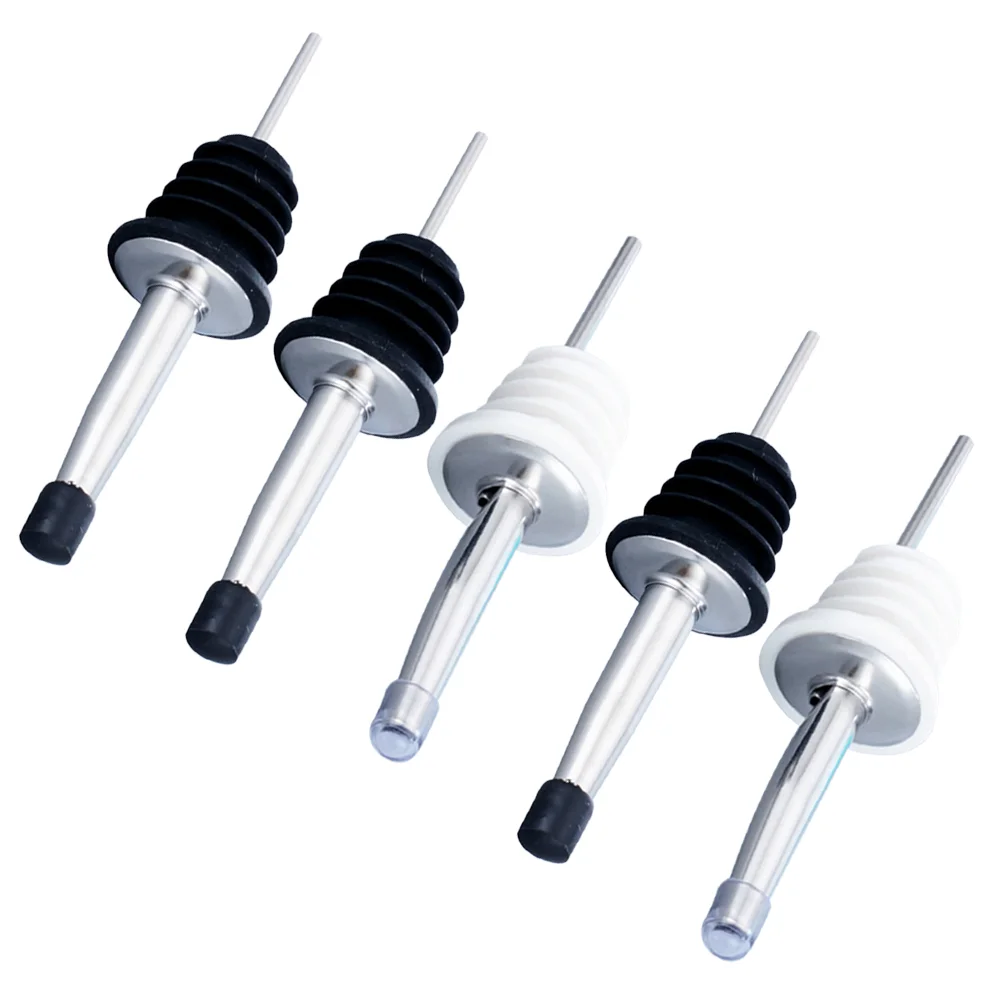 

5pcs Pourer Stainless Steel Pourer Pour for Bar Bartender Home