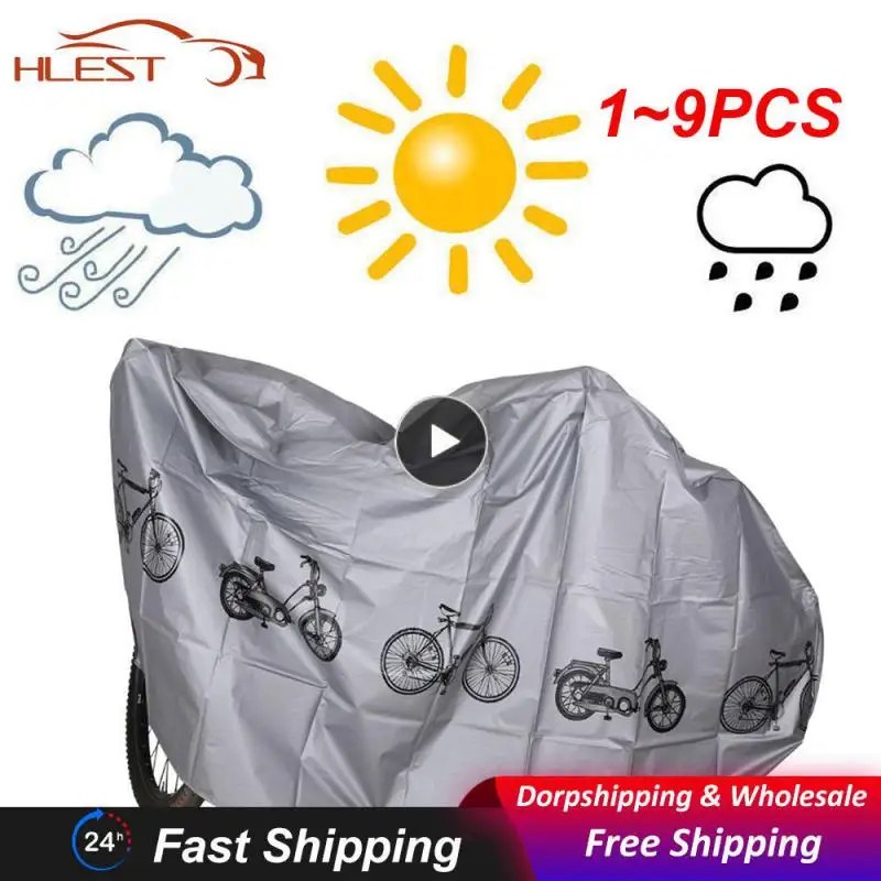 

1~9PCS Outdoor UV Protector MTB Bike Case Motorcycle Covers Tarpaulin Cover Cloth Waterproof Rain Case Tent