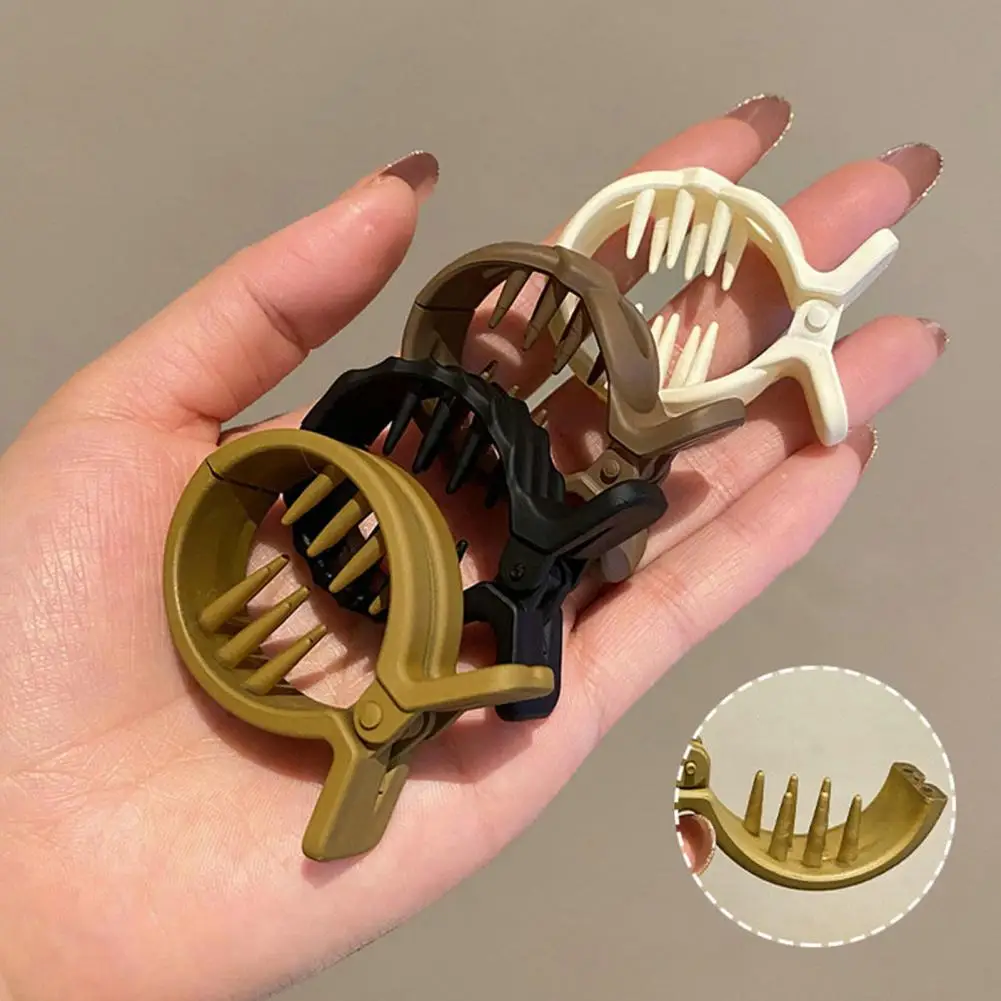 

Hair Bun Clip Matte Headwear Hairstyle Decoration Women High Low Ponytail Hair Clip Hair Claw Clip for Outing