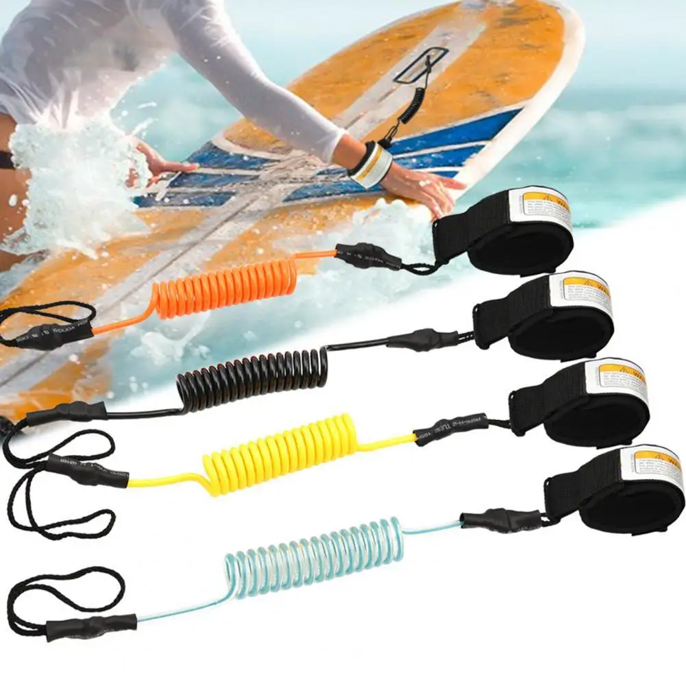 

Useful Stand Up Paddle Coiled Surf Leash Coiled Bodyboarding Leash Replacement Ultra-light