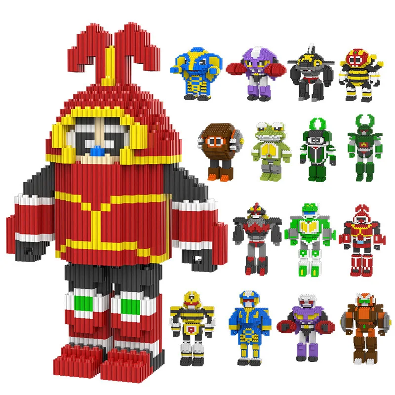 

B-Robo Kabutack Blocks Kabutack Kuwajiro Action Figure Micro Building Blocks Diy Assembly Model Educational Toy for Kids
