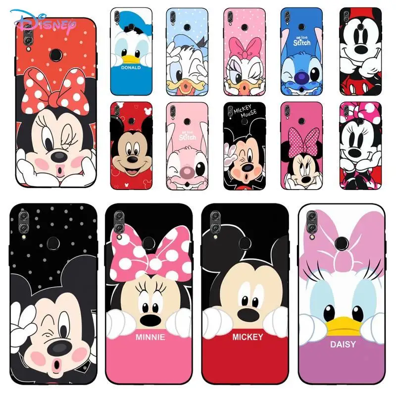 

Disney Mickey Minnie Couple Donald Daisy Duck stitch Phone Case for Huawei Honor 10 i 8X C 5A 20 9 10 30 lite pro Voew 10 20 V30