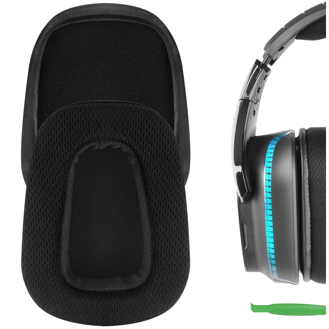 

Сменные амбушюры Geekria QuickFit из сетчатой ткани для Logitech G533, G633, G635, G933, амбушюры для наушников гарнитура амбушюры