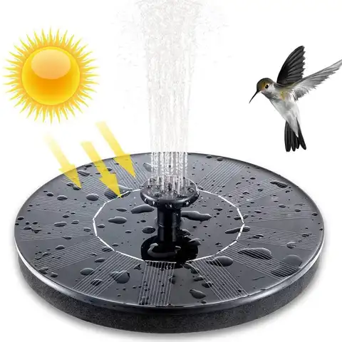 Плавающий фонтан на солнечной батарее, водопад, фонтан, бассейн, пруд, птица, ванночка с питанием от солнечной панели, водяной насос для укра...