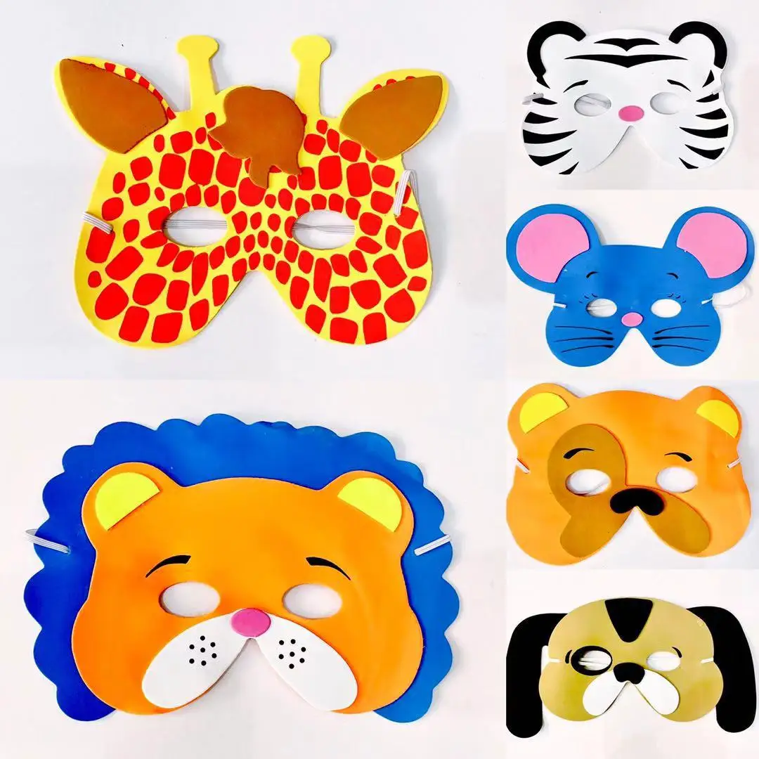 

12 PCs Kids Masks Costume Party Favors Dress-Up Party Supplies Cosplay Costume Wedding Decoration Props