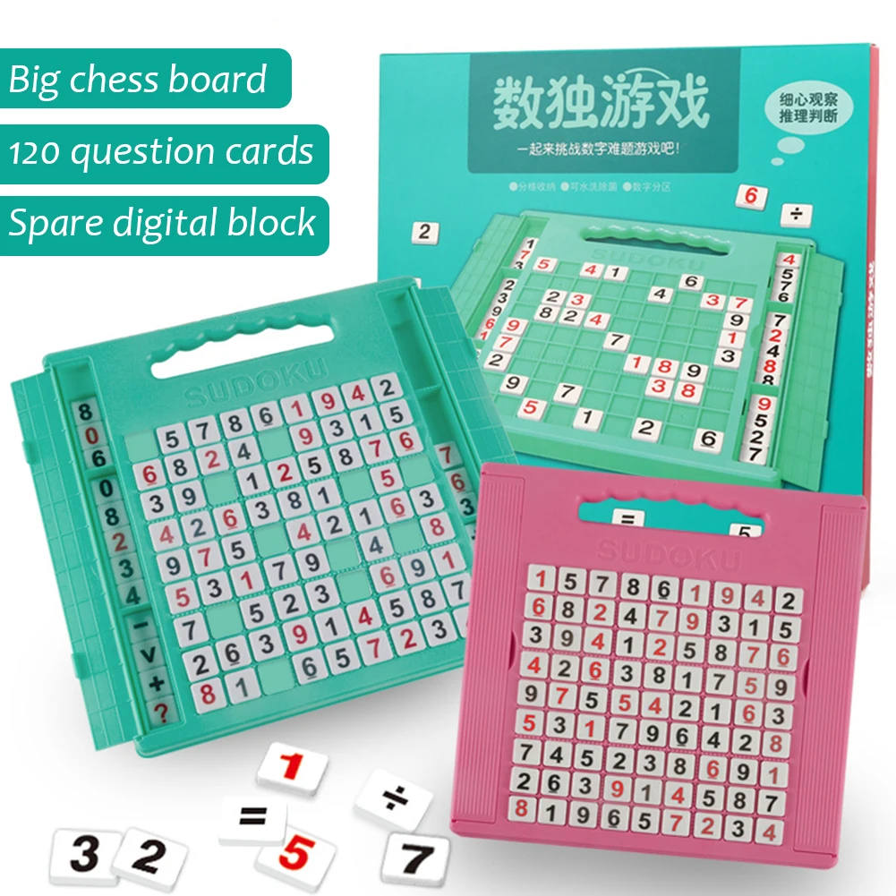 

Early Learning Tabletop Toy Thinking Training Math Children Portable Interactive Present for Intelligence Development