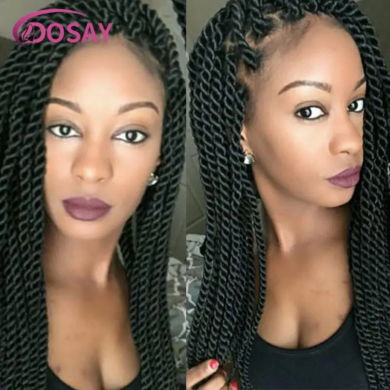 Синтетические 36-дюймовые полные искусственные плетеные парики термостойкие