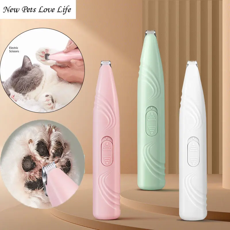 

Mini Electrical Pet Cat Dog Foot Artifact Shaving Hair Clipper Low-Noise USB Rechargeable&LED Light Profesional Grooming Device