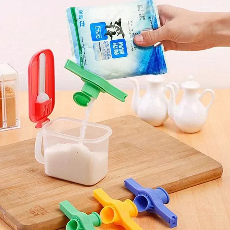 

Sealing Clip Condiment Snack Bag Seal Clamp Coffee Package Storage Clip With Lid Kitchen Accessories Food Fresh Tools