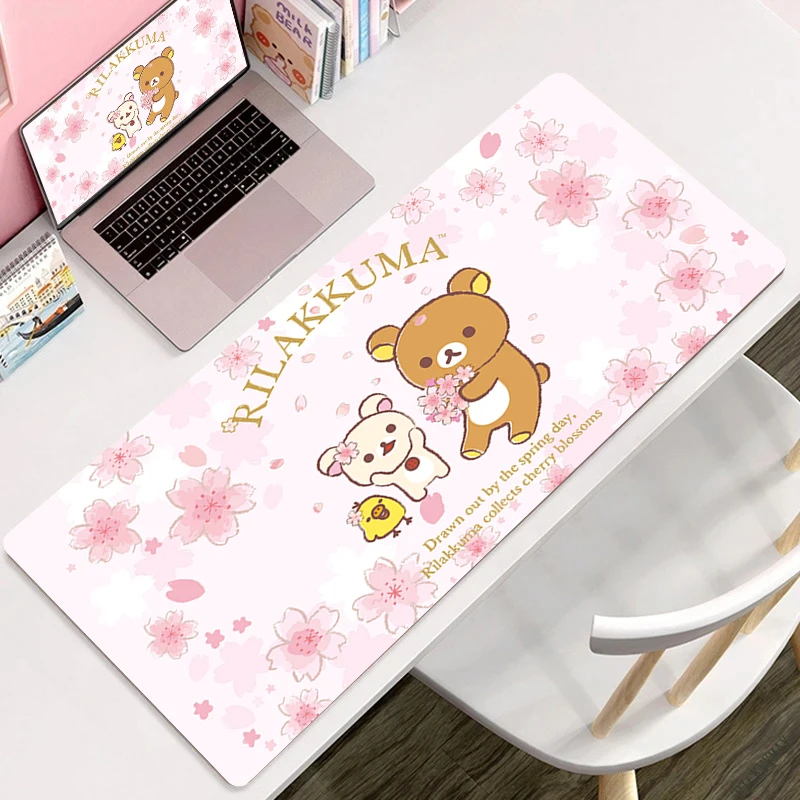 Милый Настольный коврик Korilakkuma Rilakkuma Kawaii Большой Коврик для мыши клавиатуры