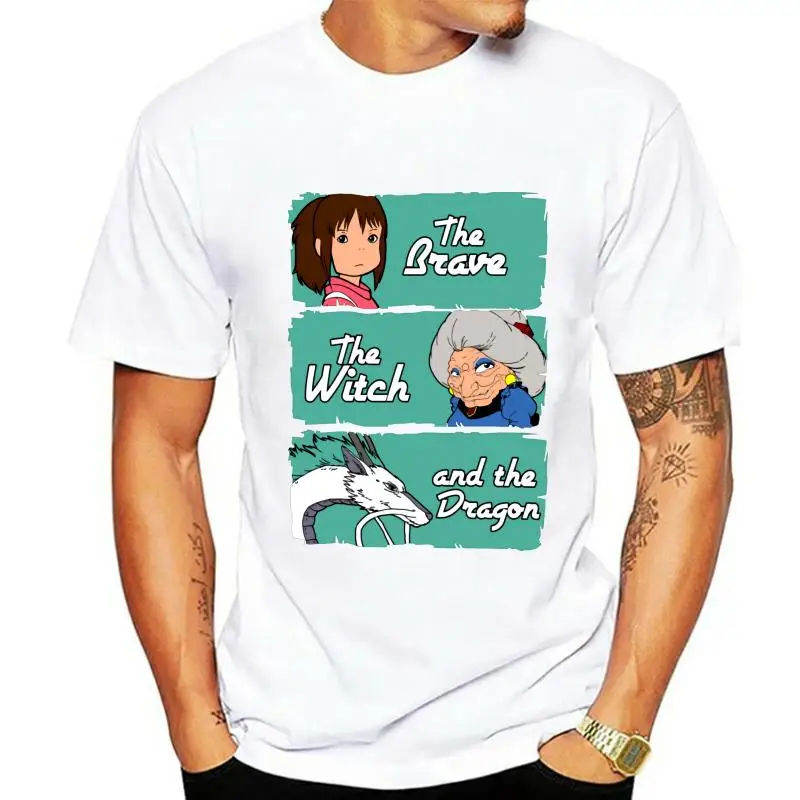 

Ghibli Spirited Away Yubaba Chihiro Dragon T-shirt For Men Plus Size 4XL Team Tee