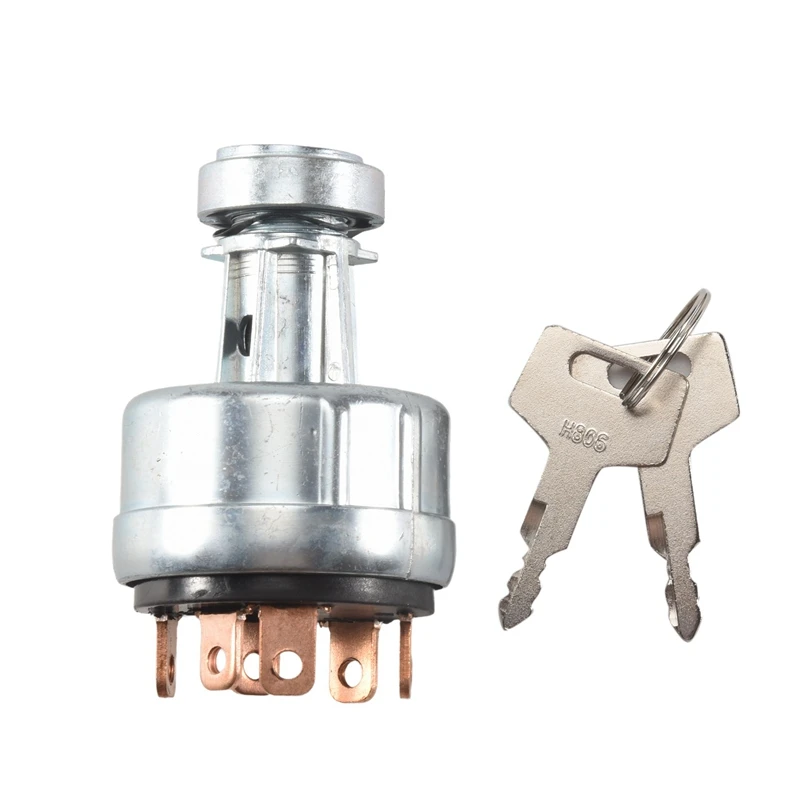 1700100023 1700100052 H806 Ignition Switch With 2 Keys For Takeuchi Excavator Digger Lock Cylinder