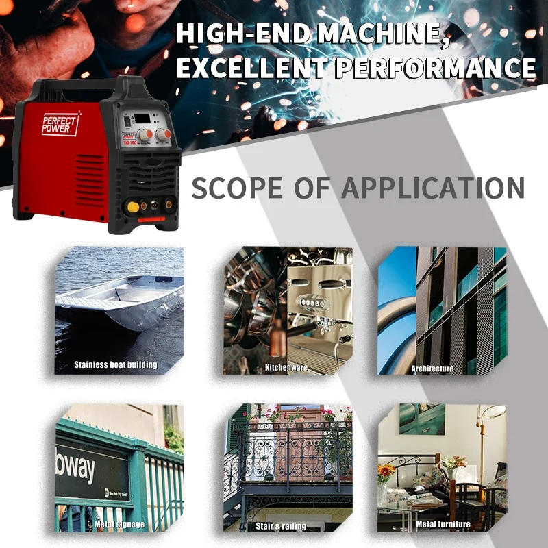 160A Мини-сварочный аппарат Tig PERFECT POWER Маленький высокочастотный сварочный для