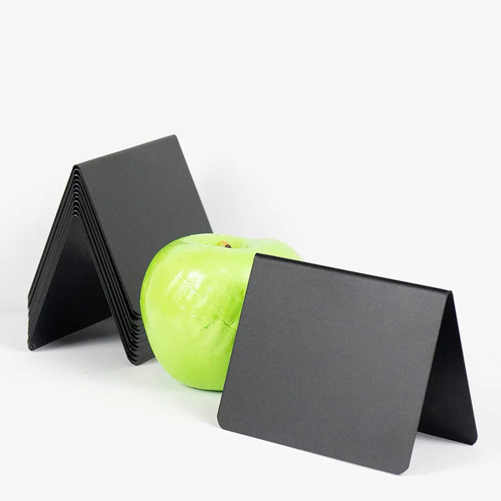 

Стираемая настольная доска для сообщений, пластиковая маленькая черная доска, настольные знаки