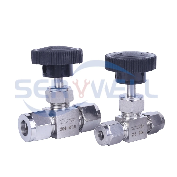 Регулятор расхода из нержавеющей стали SS304 игольчатый клапан 3 4 6 8 10 12 14 16 мм