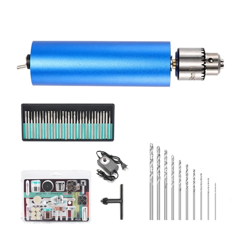 

Акция! Электрическая мини ручная дрель с мощным патроном 0,3-4 мм, 13000 об/мин, Вращающийся набор инструментов для дерева, «сделай сам», ювелирны...