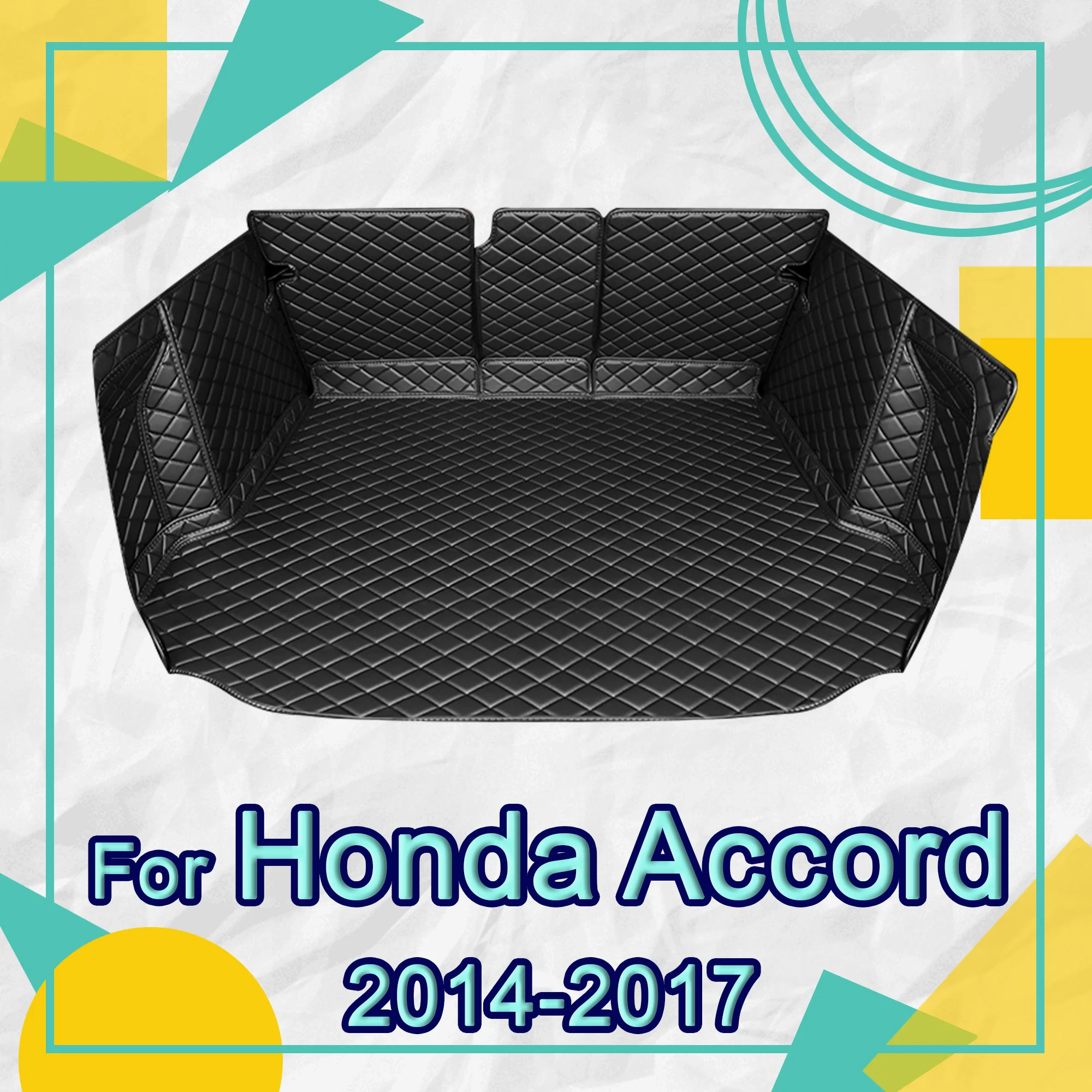 

Car trunk mat for Honda Accord Ninth Generation Non-hybrid 2014 2015 2016 2017 cargo liner carpet interior accessories cover