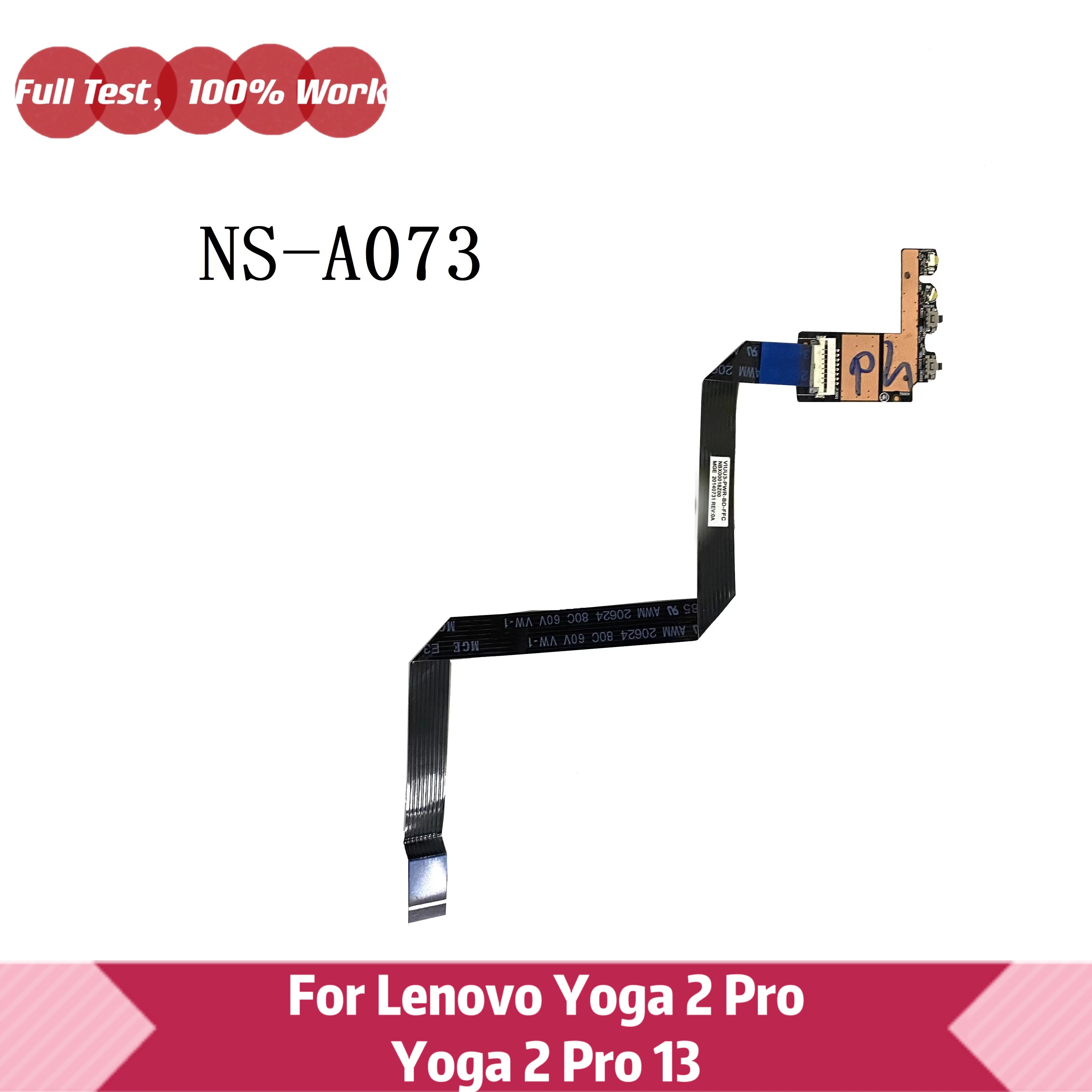 

Плата кнопки питания ноутбука с кабелем Lenovo Yoga 2 Pro 13 NS-A073 NS-A073P NSA073