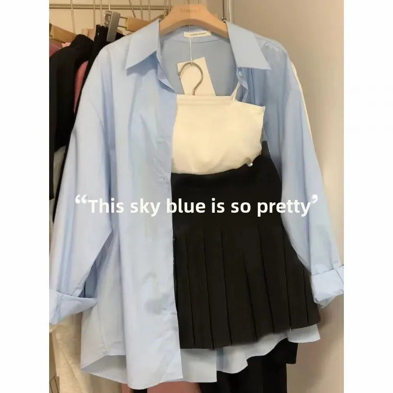 Весенняя мягкая одинаковая женская рубашка 2024 новая повседневная свободного