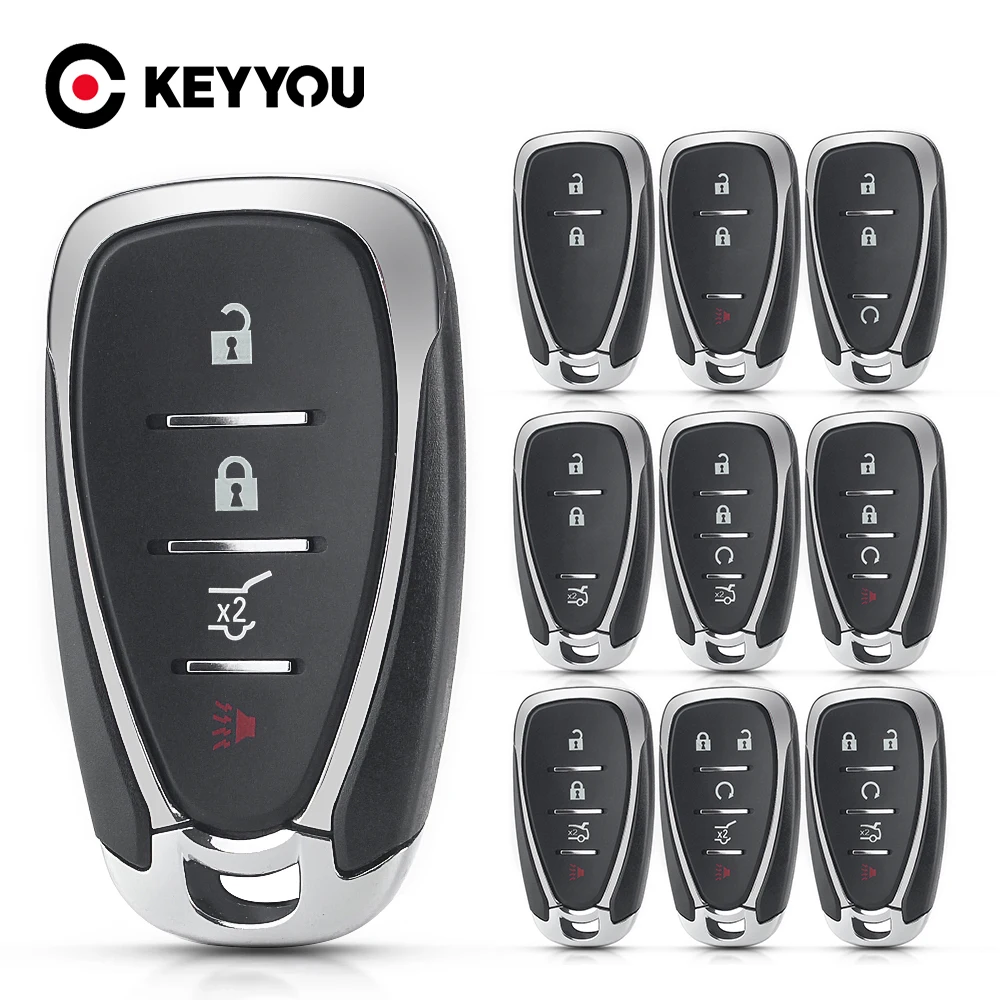 

Умный чехол для Chevrolet Chevy Camaro Cruze Malibu 2016 2017 2018 2019 2020 2/3/4/5 кнопки KEYYOU 5 шт.