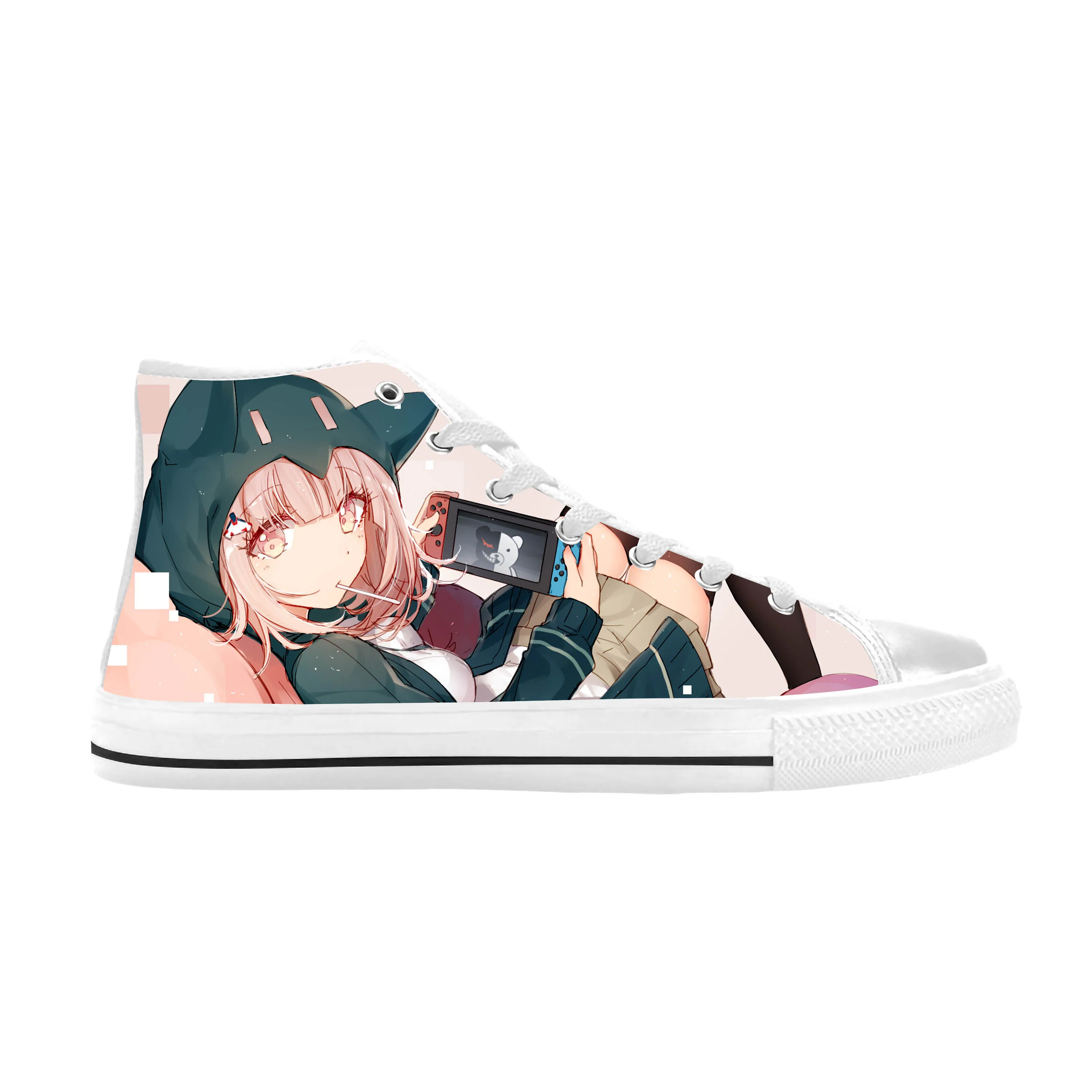 

Кроссовки мужские/женские из ткани с высоким верхом и 3D-принтом