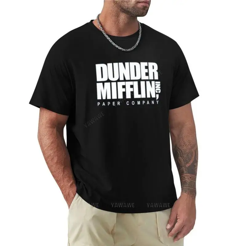 Летняя мужская футболка Dunder mifflin милая одежда футболки большого размера мужские