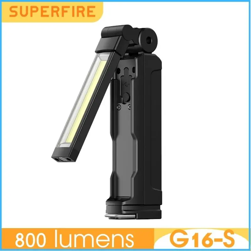 

SupFire G16-S 800 Lumens Rechargeable LED+COB Work Lights Ultra Bright 360 Degree With Magnetic Base 5 Lighting Modes Flashlight