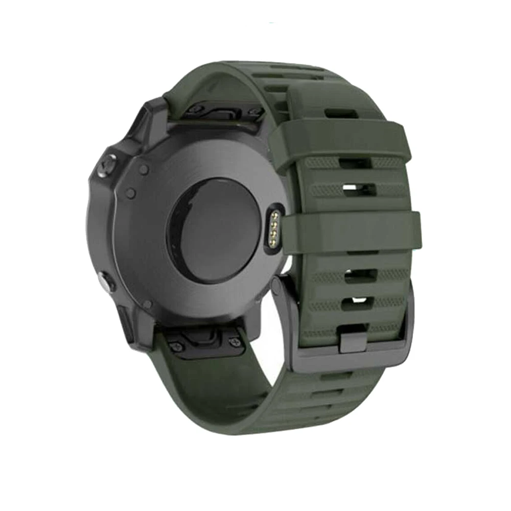 Ремешок силиконовый для смарт-часов Garmin Fenix 7S 7 7X 6S 6 6X Pro 5S 5 5X Plus/ Epix (Gen 2) 20 22 26 мм