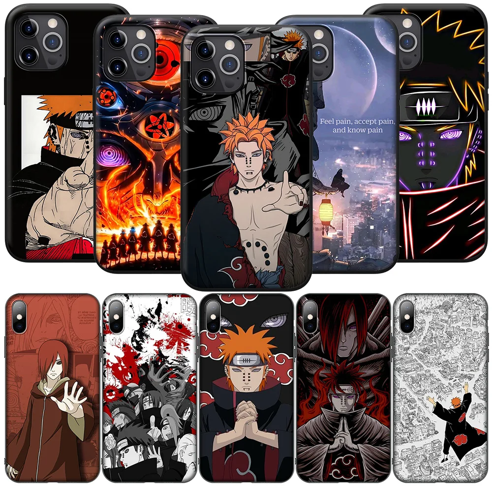 Новый чехол для телефона iPhone 12 11 X XS XR Pro Max 6 6s Plus SE JA78 Pain Anime A-Akatsukis