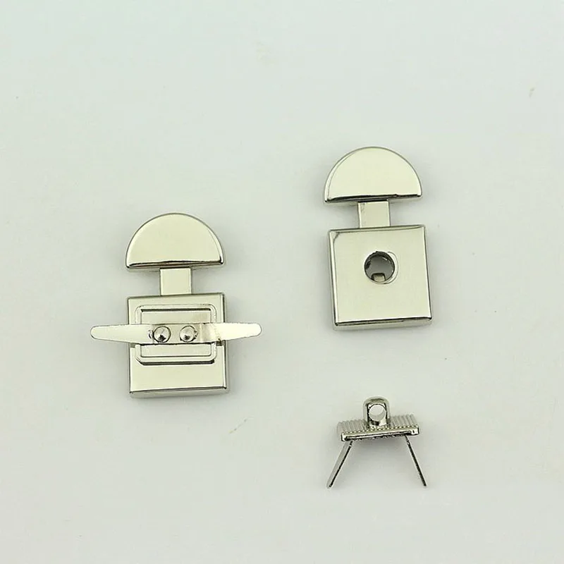 10pcs Metal Button Lock Fashion Cute Switch Lock Mortise Lock Closure Parts for DIY Handbag Shoulder Bag Purse Hardware Supply