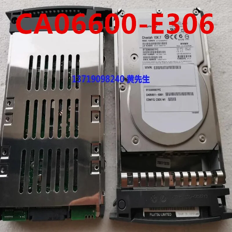 

Original 95% New Hard Disk For FUJITSU 300GB FC 3.5" 10K 16MB Server HDD For CA06600-E306 ST3300007FC CA05951-9361