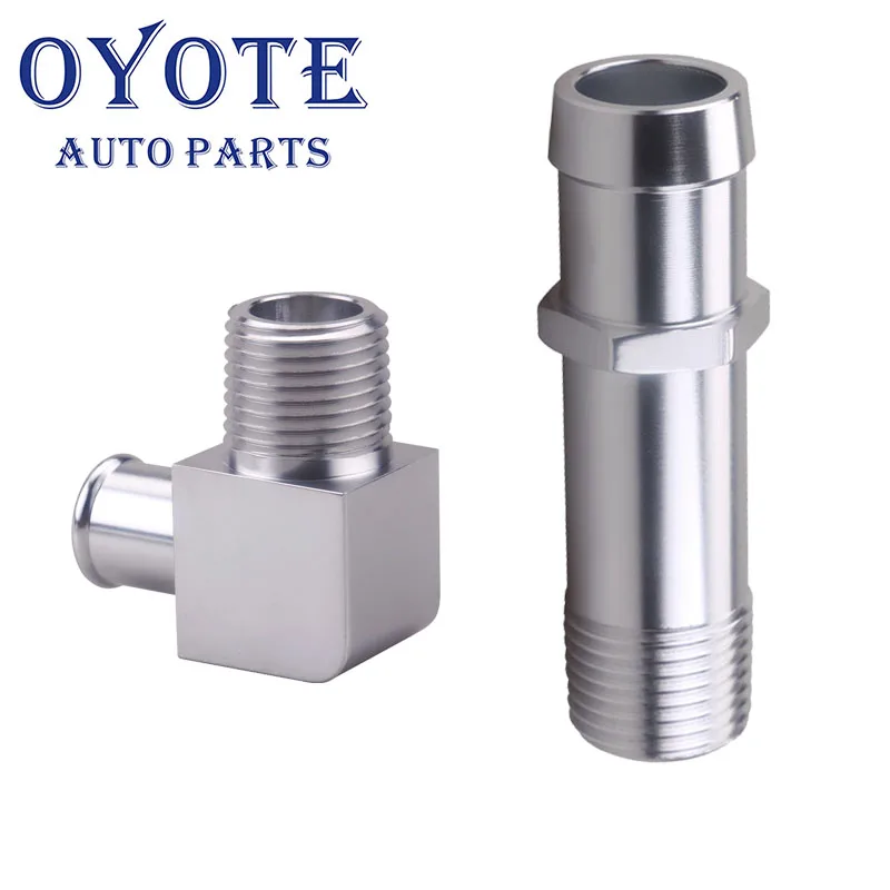 

OYOTE 3/4" Barb To 1/2" NPT Heater Hose Fitting Water Pump And 90 Degree Intake Manifold Fitting 5/8" To 1/2" NPT Heater Hose