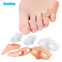 4types double ring toe separator foot overlapping orthopedic bunion thumb valgus correction pads silicone protective sleeve