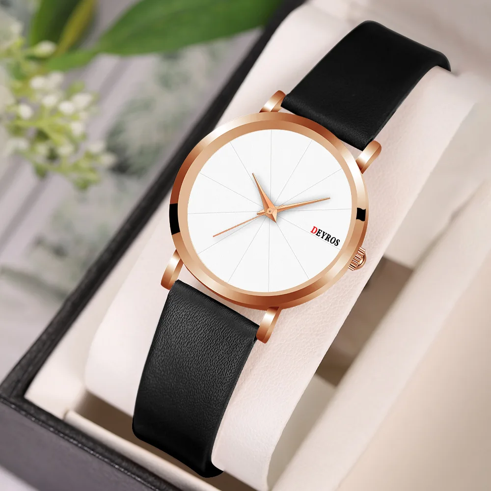 

Relojes Mujer Minimalist Lover Watches Women's Fashion Luxury watch Leather Quartz Ladies Clock Relogio Feminino Zegarek Damski