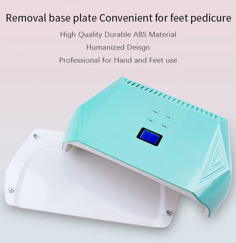 Оптовая продажа мощная лампа для ногтей 128 Вт с двумя ручками УФ-лампы