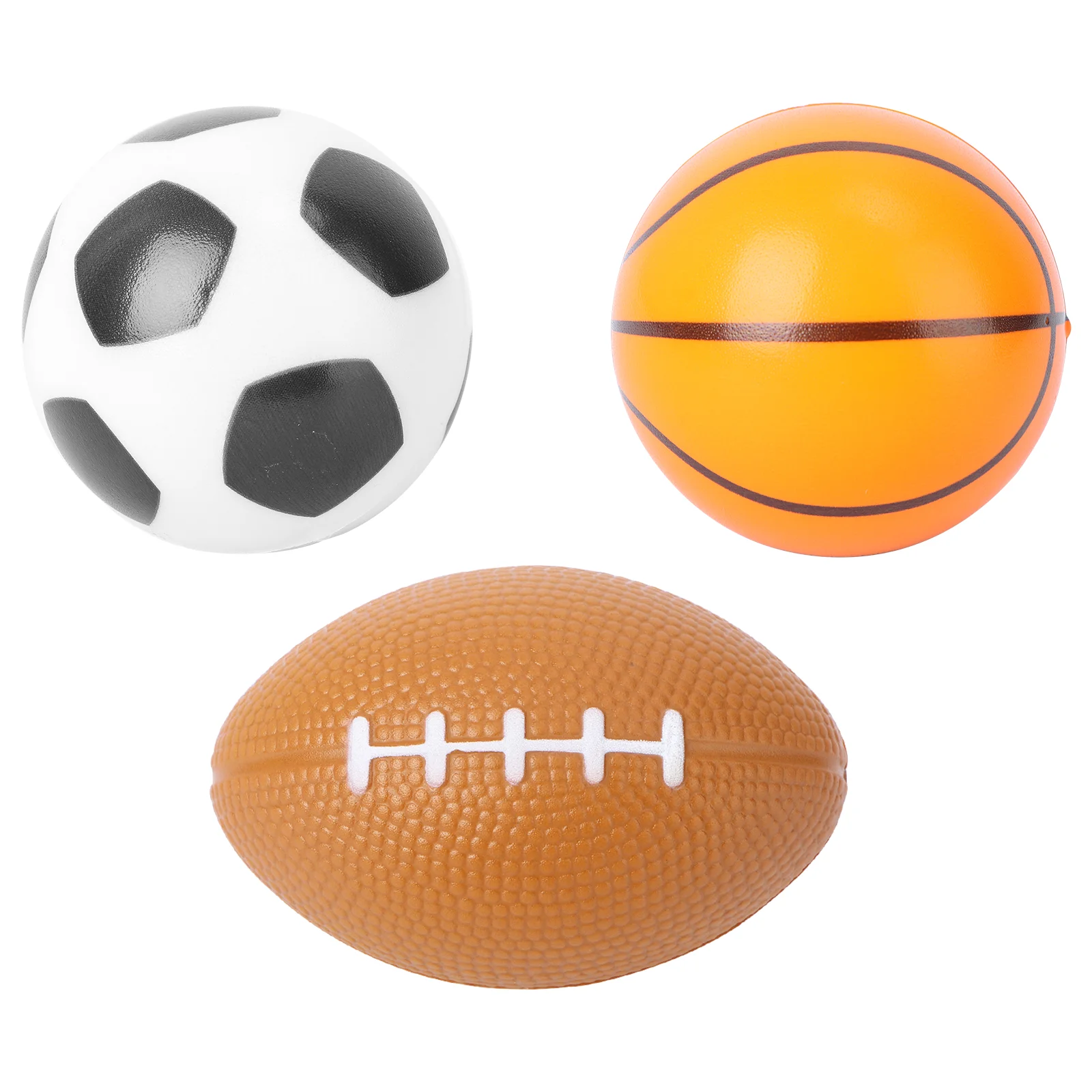 

3pcs Mini Balls Basketball Basketball Soccer Favors Playthings for Children