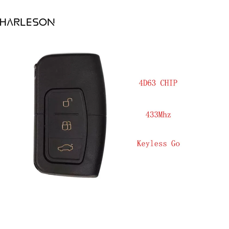 

Smart Car Remote Key 433Mhz 46/4D63Chip for Ford C-Max Focus MK2 Kuga Mondeo Galaxy HU101 Blade Fob Keyless Go 3M5T15K601-DC/DB